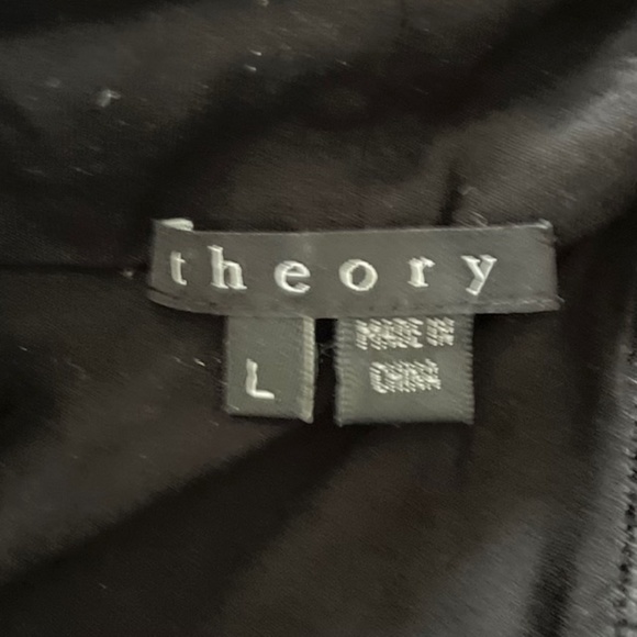 Theory Black Halter Style Sleeveless Shirt - Picture 4 of 5